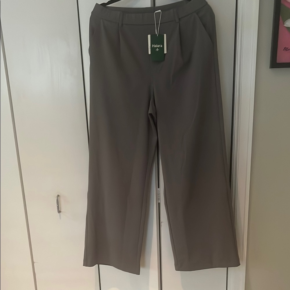 Halara Gray Wide-Leg Pants
